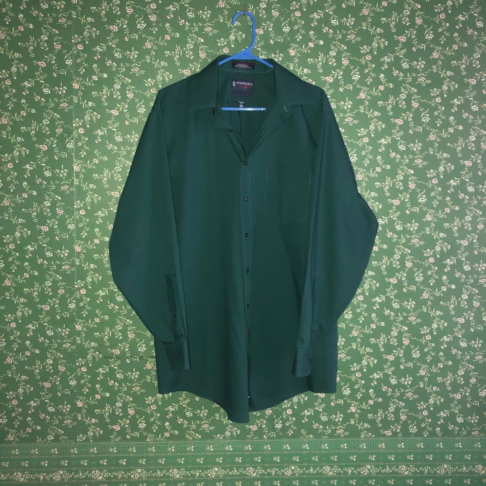 🍉 Forest Green Dress Shirt 👔